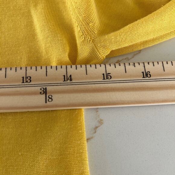 Kate Spade Live Cardigan Yellow SZS Silk Cashmere Classic Old Money Soft Touch - Picture 9 of 11